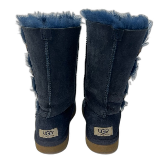 UGG Bailey Button Triplet ll Boot Navy Kids Size 3 - Picture 3 of 9